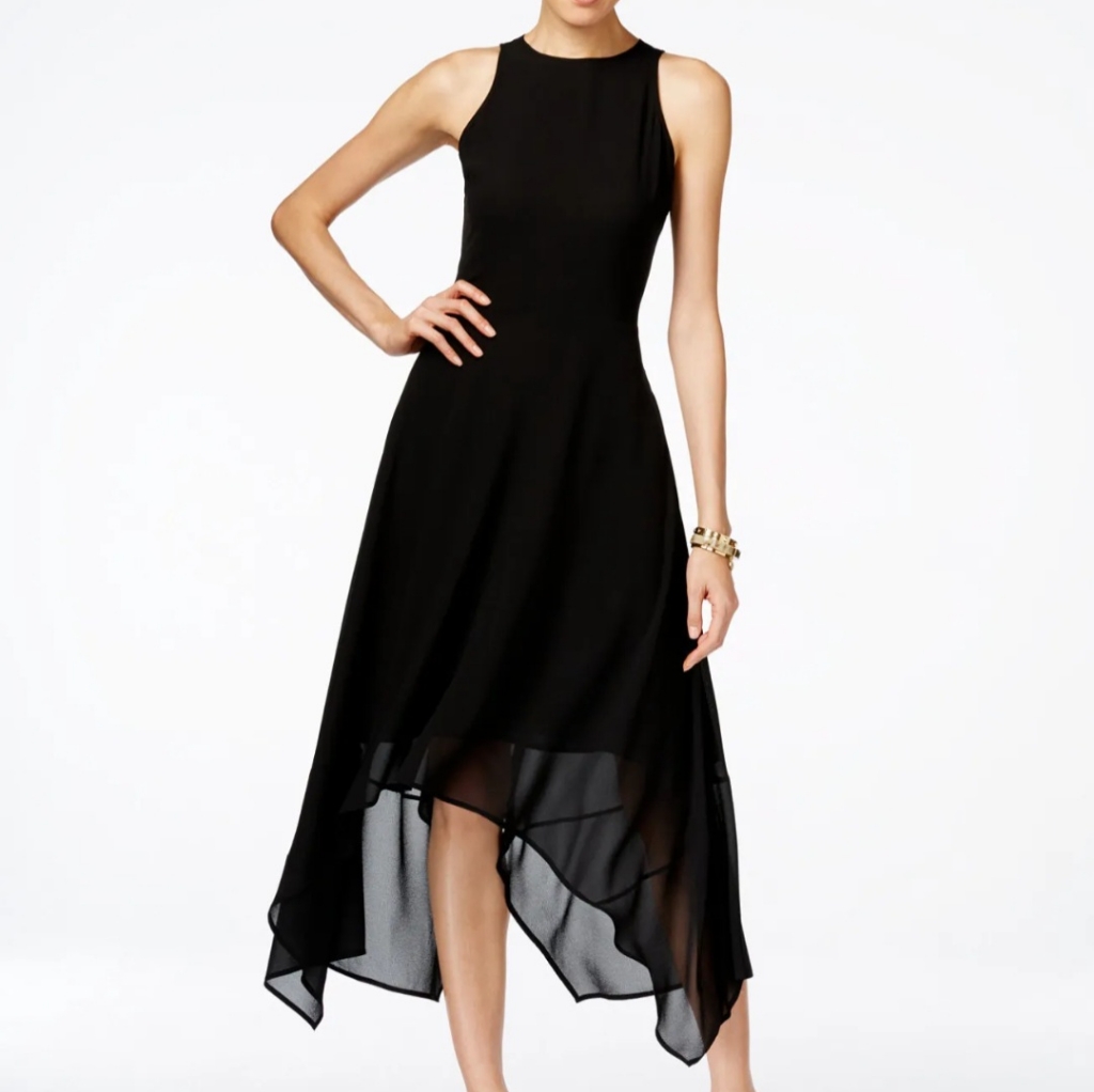 Authentic Michael Kors HandkerchiefHem Georgette Dress